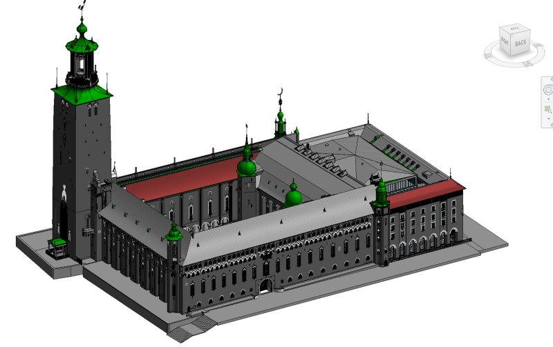 Stadshuset är en av byggnaderna som har 3D-scannats.